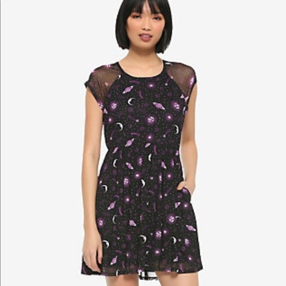 NWT Celestial Mesh Layered Dress